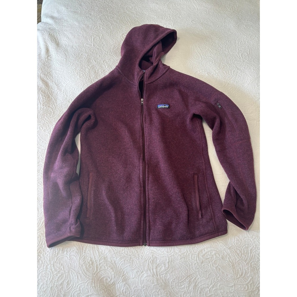 Patagonia Better Sweater Full Zip Hoodie Dark Currant Burgundy Women's L